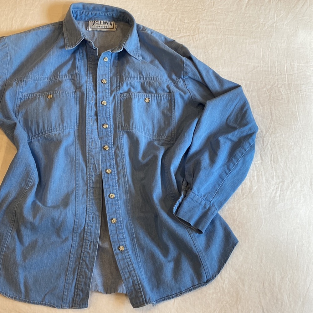 Vintage 1990’s Denim Chambray Button Down